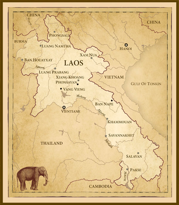 Laos Map