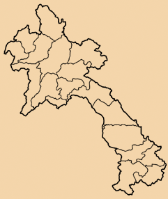 Laos map - outline